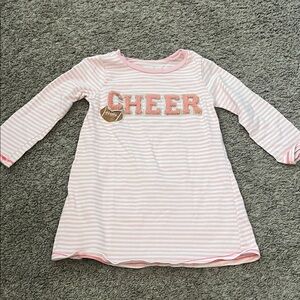 Mud Pie Pink Striped Cheer Dress size 2t-3t soft and stretchy